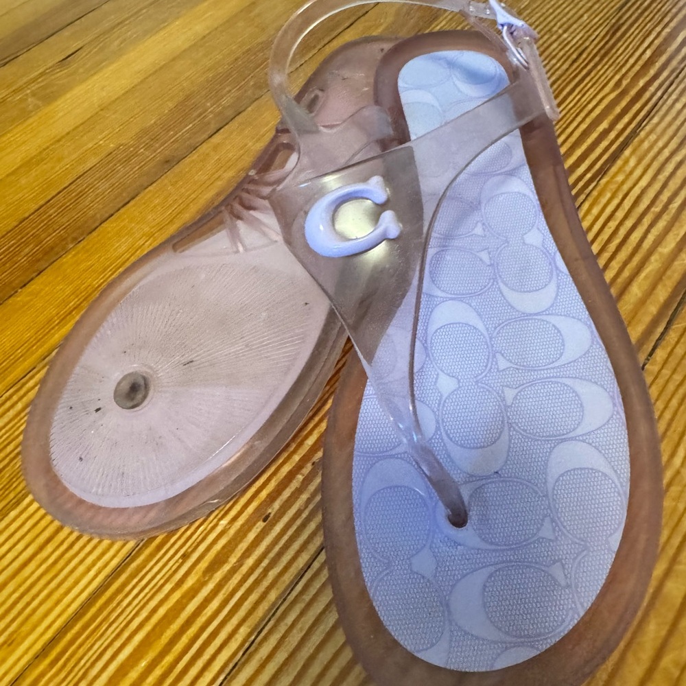 Coach purple Jelly Sandals